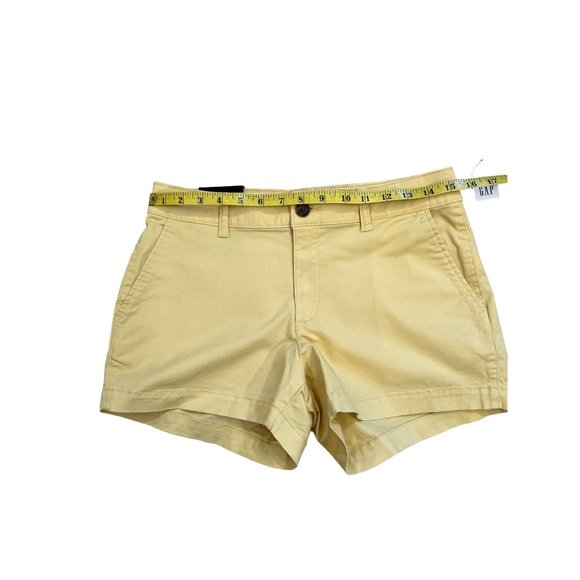 GAP Yellow Mid Rise NWT Shorts Size 2 - Picture 10 of 11
